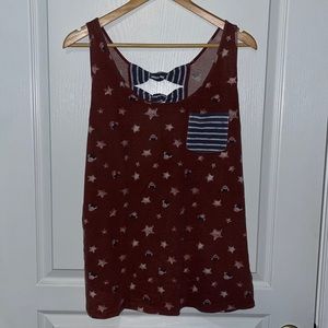 Walt Disney Red White and Blue Tank Top